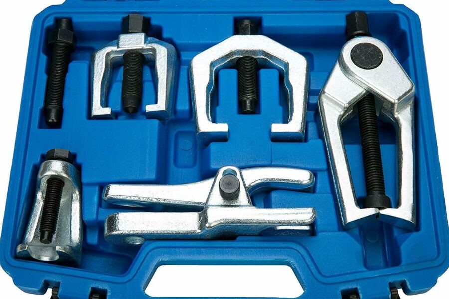 Front End Service Ball Joint Separator Pitman Arm Tie Rod Puller Tool Kit | 5 pcs (SK1032) - SK1032 salidzini kurpirkt cenas