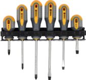 Screwdriver Set | with holder | 6 pcs. (60783) - 60783 salidzini kurpirkt cenas