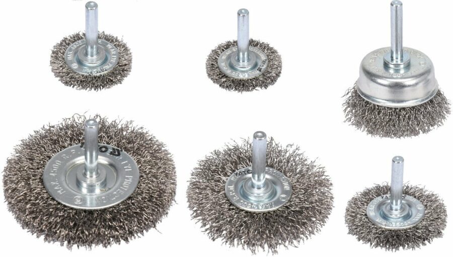 CUP BRUSHES SET 6PCS INOX (YT-47593) - YT-47593 salidzini kurpirkt cenas