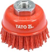 CUP BRUSH 65MM M14 NYLON RED (YT-47785) - YT-47785 salidzini kurpirkt cenas