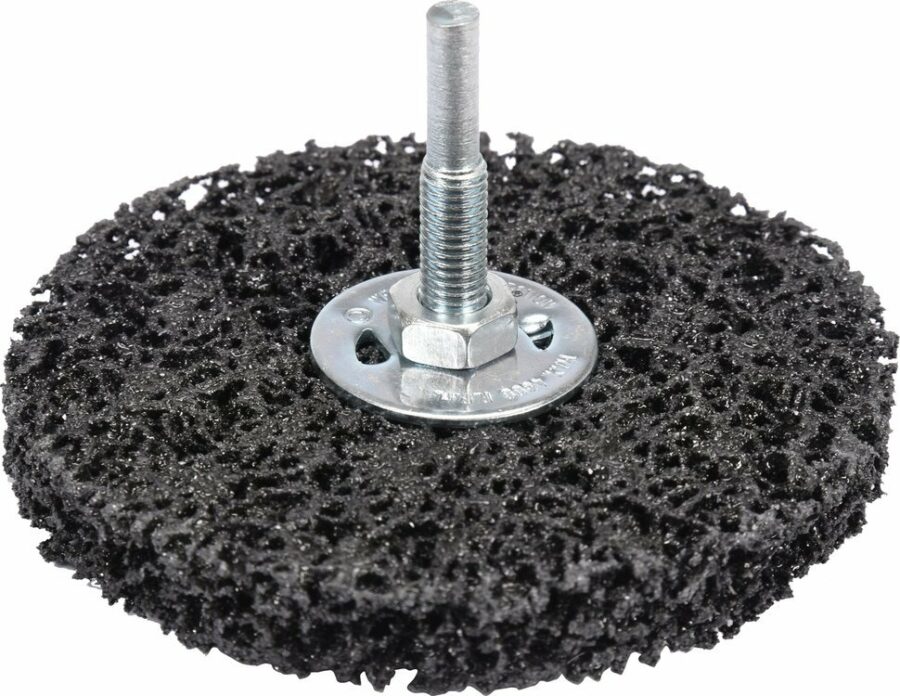 BRUSH 100MM POLY ABRASIVE FOR DRILL (YT-47802) - YT-47802 salidzini kurpirkt cenas