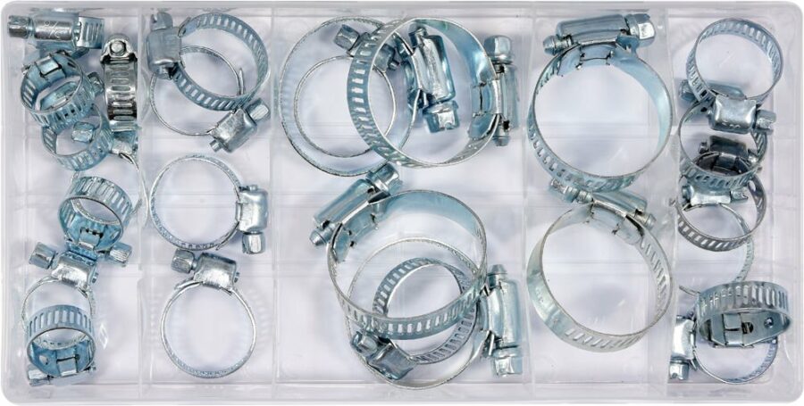 26 PCS HOSE CLAMP ASSORTMENT (YT-06782) - YT-06782 salidzini kurpirkt cenas