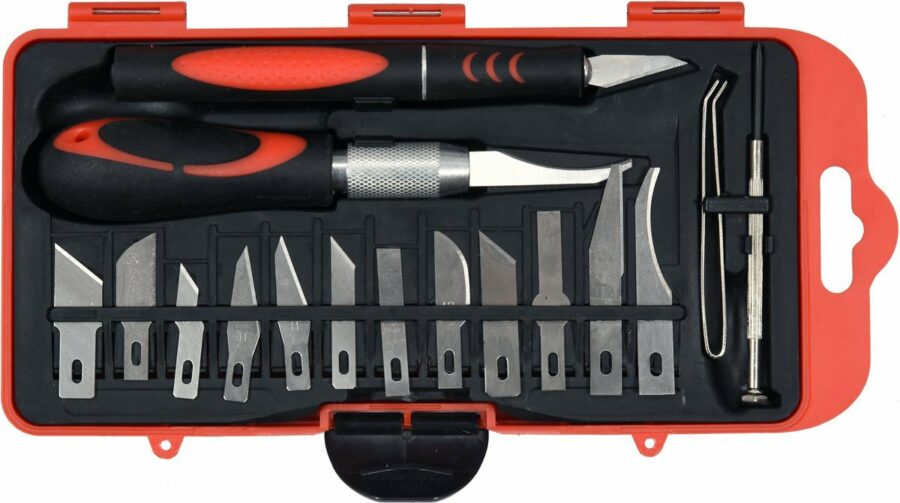 Precision knife set | 16 pcs. (YT-75370) - YT-75370 salidzini kurpirkt cenas