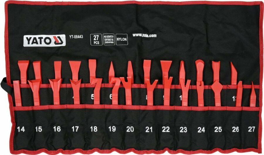 Trim removal tools | 27 pcs. (YT-08443) - YT-08443 salidzini kurpirkt cenas