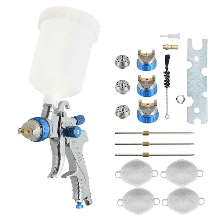 HVLP SPRAY GUN KIT | 600CC | 3 NOZZLES (SG600S) - SG600S salidzini kurpirkt cenas