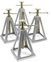 4pcs cast aluminum caravan axle stand set (CAS04) - CAS04 salidzini kurpirkt cenas