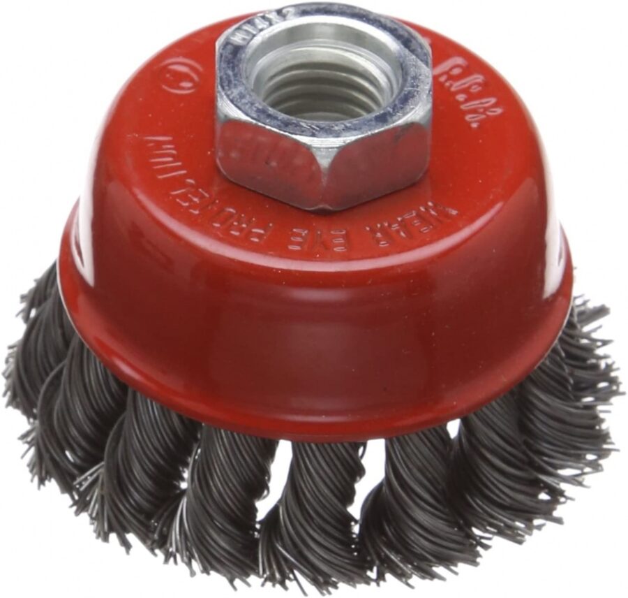 M14 Twist Knot Wire Cup Brush 65mm (ES740065) - ES740065 salidzini kurpirkt cenas