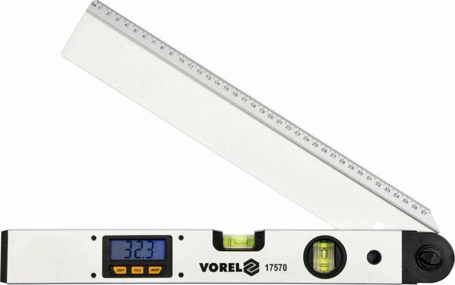 DIGITAL PROTRACTOR W. SPIRIT LEVEL | 400 mm (17570) - 17570 salidzini kurpirkt cenas