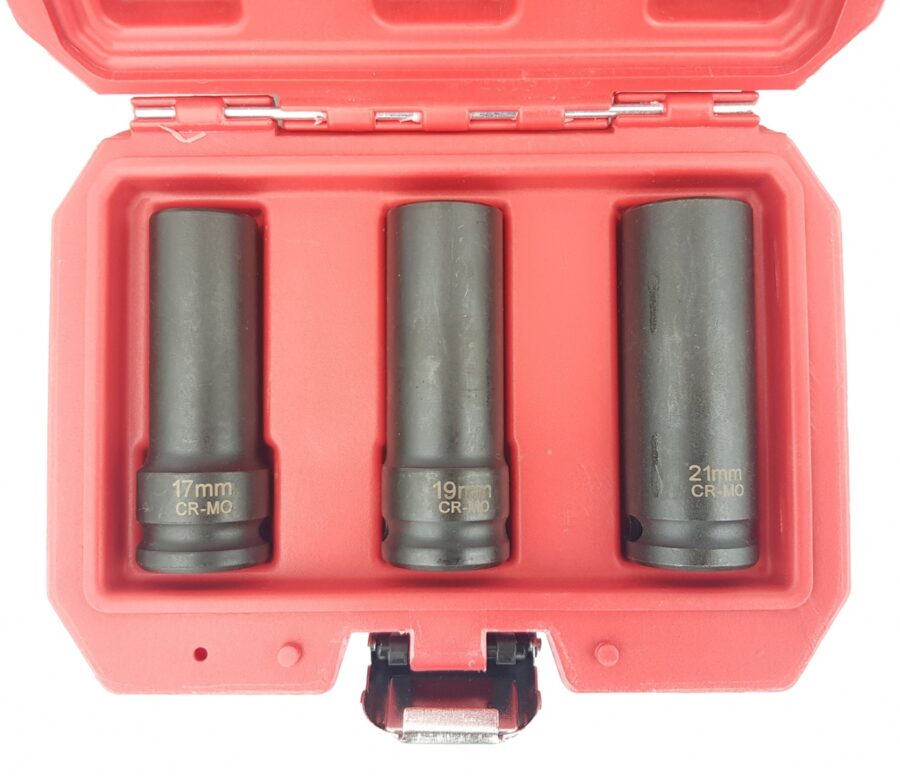 3Pcs 1/2"Dr. Damaged Wheel Nut Remover 17/19/21 mm (SK921092) - SK921092 salidzini kurpirkt cenas