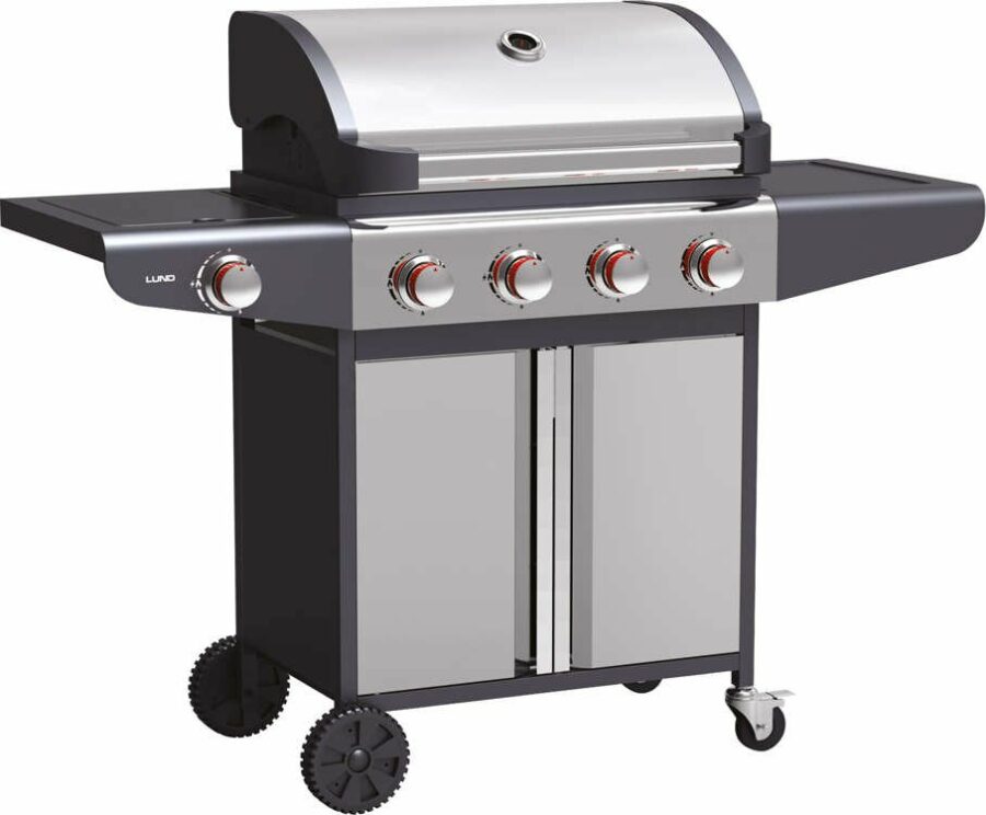 GAS GRILL 4+1 STAINLESS STEEL 16KW (99652) - 99652 salidzini kurpirkt cenas