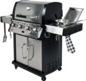 GAS BBQ GRILL 4+1 STAINLESS STEEL 17