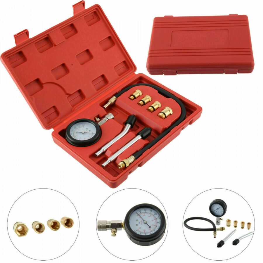 Petrol engine compression tester set | 8 pcs (JC-8015) - JC-8015 salidzini kurpirkt cenas