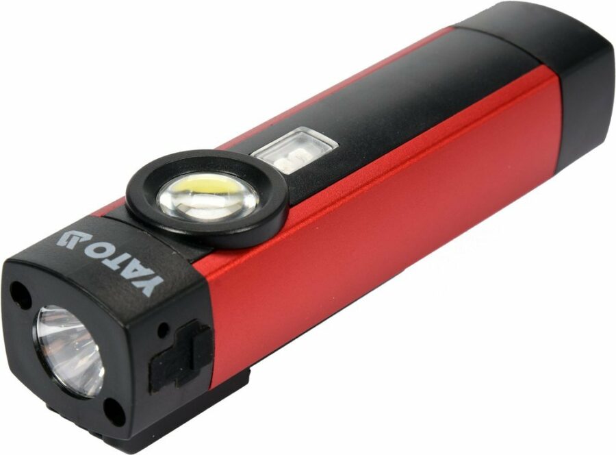 MULTIFUNCTIONAL FLASHLIGHT 5W COB 300LM + UV (YT-08580) - YT-08580 salidzini kurpirkt cenas