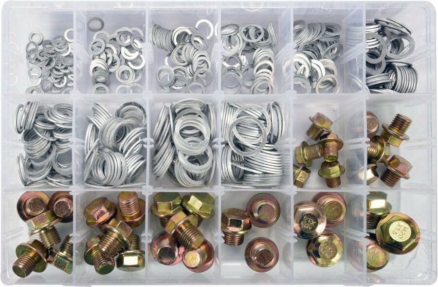 Alu Gasket and Oil Drain Pplug Assortiment (YT-06862) - YT-06862 salidzini kurpirkt cenas