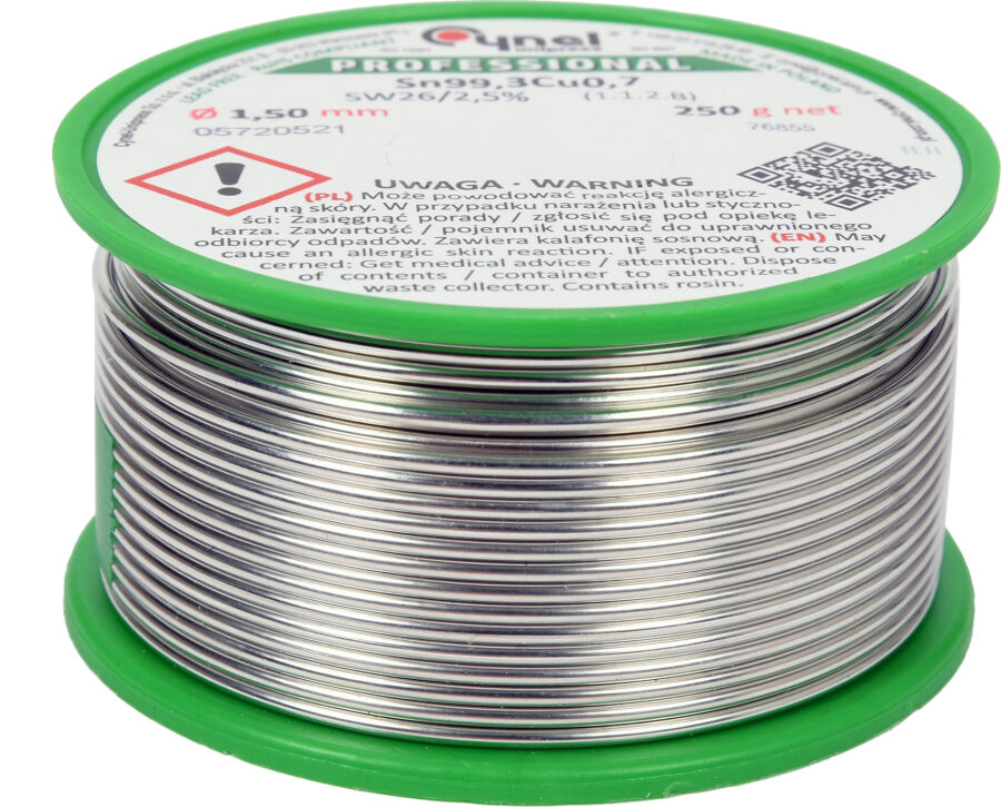 Lead free solder | Ø 1.5 mm | 250g (76855) - 76855 salidzini kurpirkt cenas