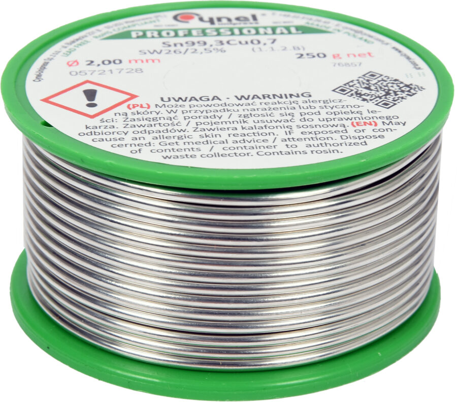 Lead free solder | Ø 2.0 mm | 250g (76857) - 76857 salidzini kurpirkt cenas