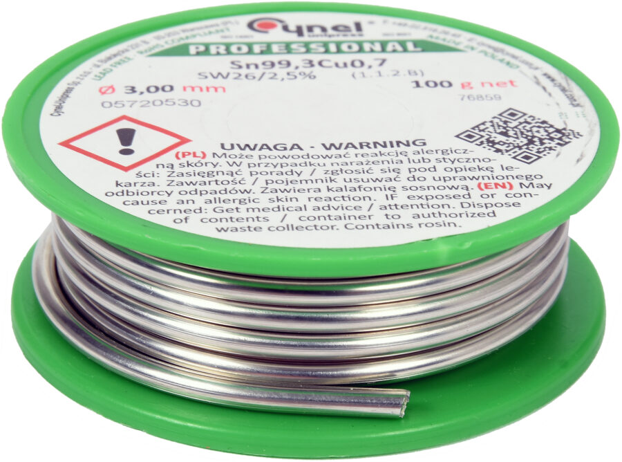 Lead free solder | Ø 3.0 mm | 100g (76858) - 76859 salidzini kurpirkt cenas