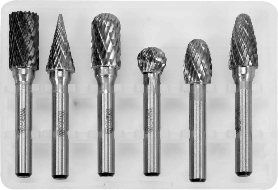 6PCS ROTARY FILE SET FOR METAL PREMIUM (YT-61729) - YT-61729 salidzini kurpirkt cenas