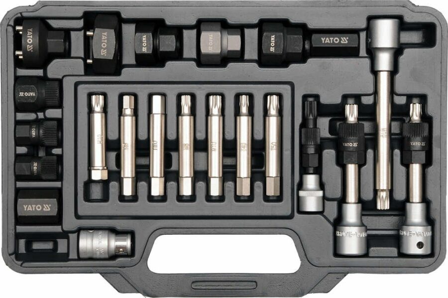 Alternator Bit and Socket Set | 22 pcs. (YT-04211) - YT-04211 salidzini kurpirkt cenas