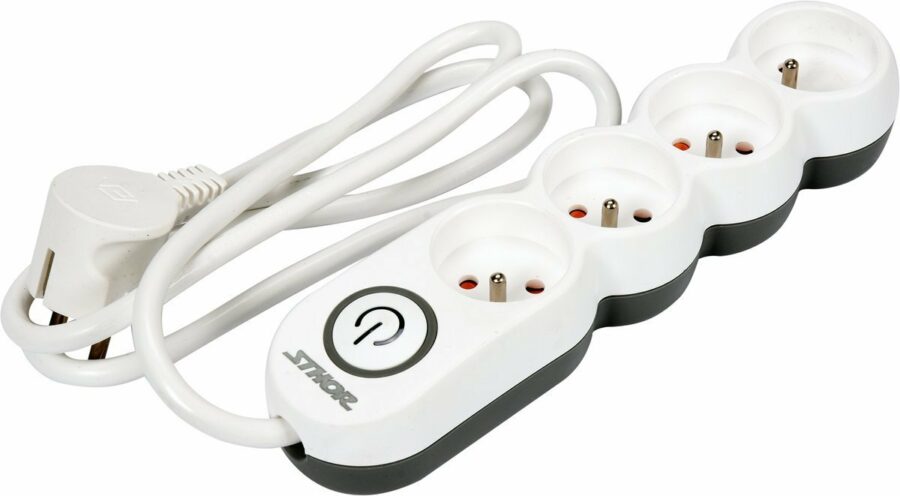 POWER STRIP W. GROUND 4S 1