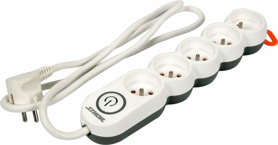 POWER STRIP W. GROUND 5S 1