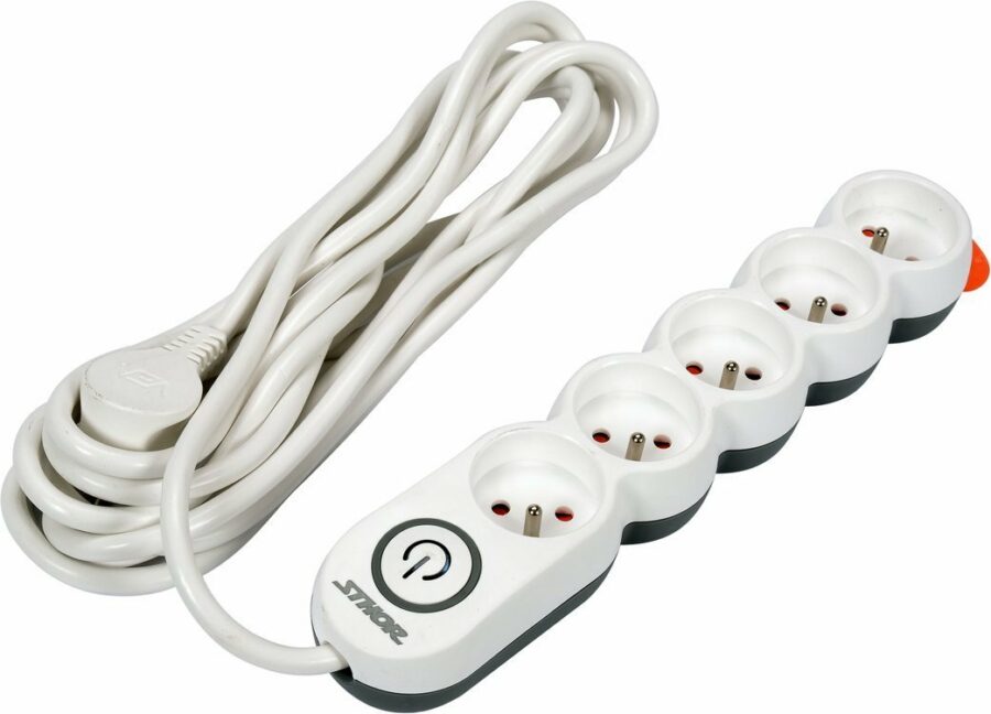 POWER STRIP W. GROUND 5S 5M (72358) - 72358 salidzini kurpirkt cenas