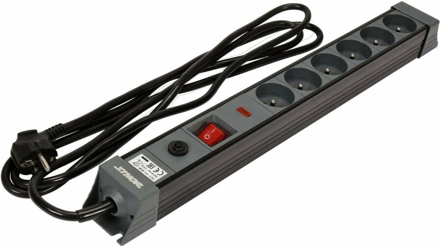 SURGE PROTECTOR POWER STRIP W.G. 6S 3M (72371) - 72371 salidzini kurpirkt cenas