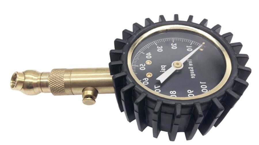 Universal tire pressure gauge 360 degrees / 0-60 / 100 / 160psi (TG04A) - TG04A salidzini kurpirkt cenas