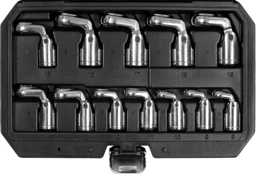 3/8 "SWIVEL WRENCH SET CONTAINS 12 PIECES (YT-38550) - YT-38550 salidzini kurpirkt cenas