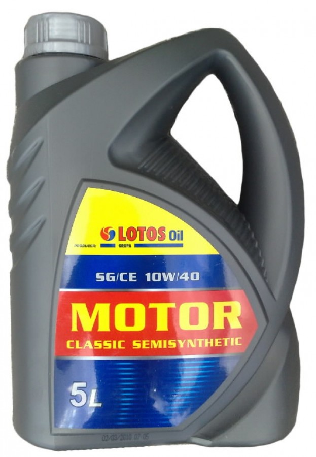 Motoreļļa MOTOR CLASSIC SEMISYNTETIC 10W40 5L