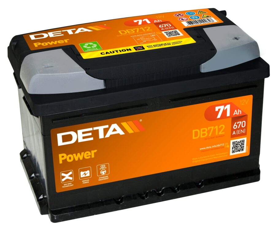 Akumulators DETA POWER - 12V - 71  Ah - 3661024024648