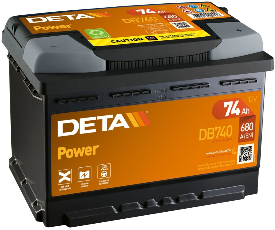 Akumulators DETA POWER - 12V - 74  Ah - 3661024024556