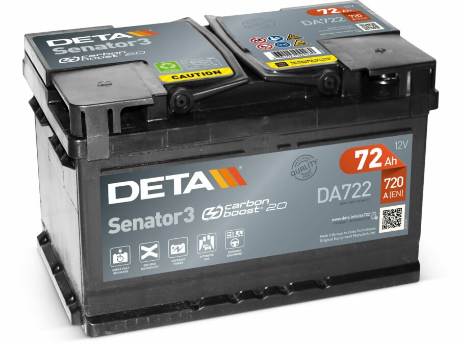 Akumulators DETA SENATOR - 12V - 72  Ah - 3661024024280