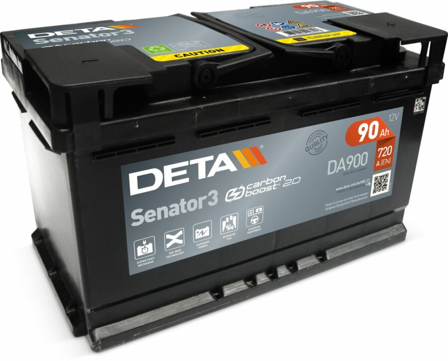 Akumulators DETA SENATOR - 12V - 90  Ah min - 3661024026253