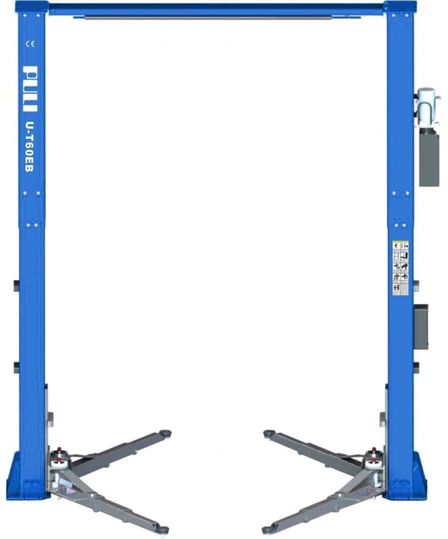 Divstatņu auto pacēlājs 6.0t | 220V | elektromagnētisko bloķēšanu | augšējo savienojumu
