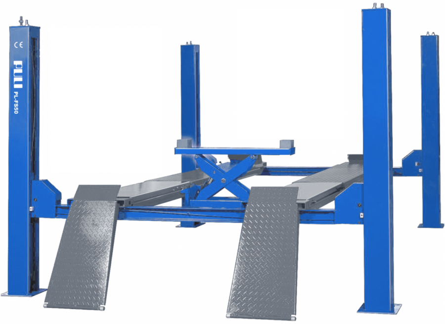 Četru statņu auto pacēlājs 5.0t | 380V | ar mehānisko bloķēšanu