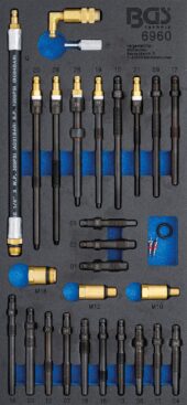 Adaptor Set for Compression and Pressure Loss Tester | 30 pcs. (6960) - 6960 salidzini kurpirkt cenas