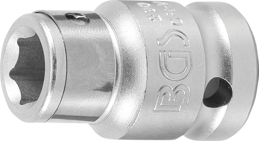 Bit Adaptor with retaining Ball | 12.5 mm (1/2") drive - internal Hexagon 10 mm (3/8") (290) - 290 salidzini kurpirkt cenas