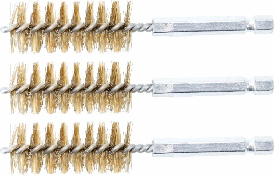 Brass Brush | 19 mm | 6.3 mm (1/4") Drive | 3 pcs. (3078-19-M) - 3078-19-M salidzini kurpirkt cenas