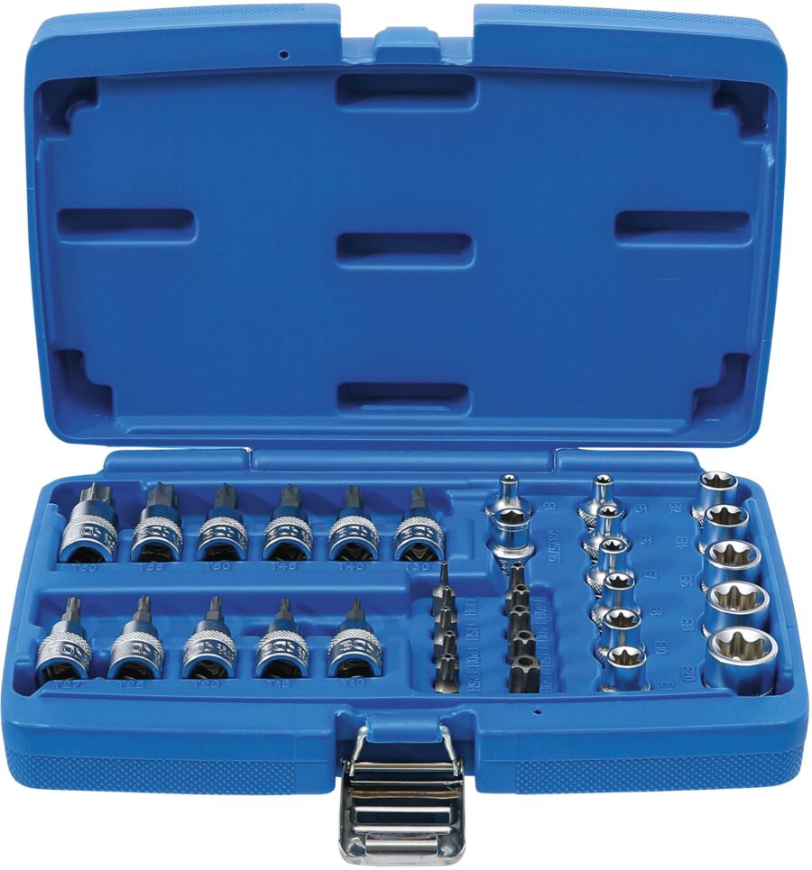 Bit and Socket Set | 10 mm (3/8") | T-Star (for Torx) | 34 pcs. (5021) - 5021 salidzini kurpirkt cenas