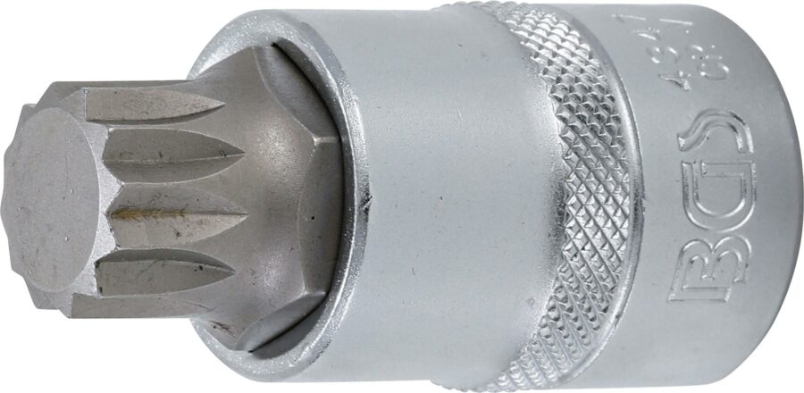 Bit Socket | 12.5 mm (1/2") drive | Spline (for XZN) M18 (4347) - 4347 salidzini kurpirkt cenas