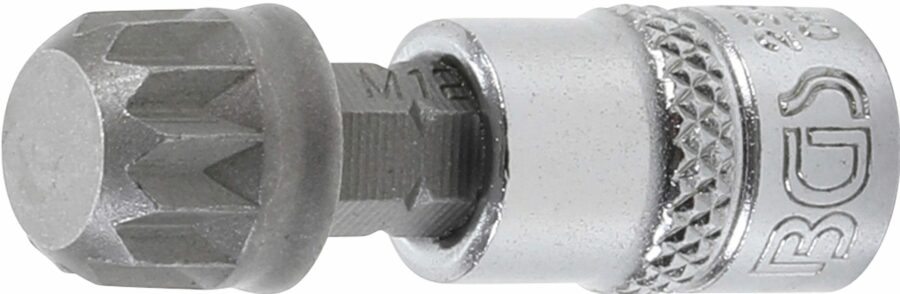 Bit Socket | 6.3 mm (1/4") drive | Spline (for XZN) M12 (2507) - 2507 salidzini kurpirkt cenas