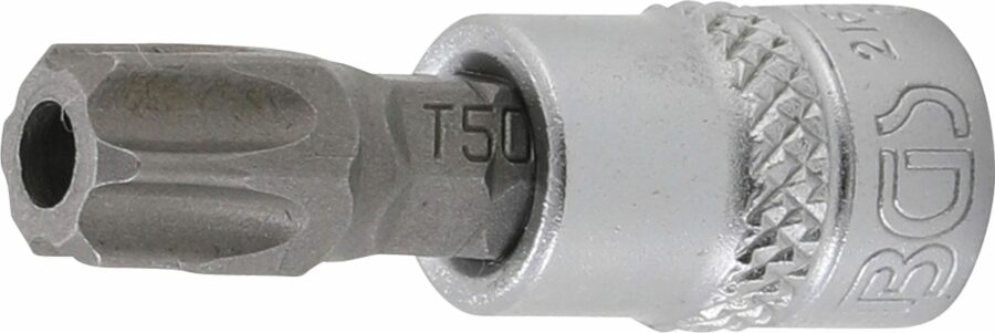 Bit Socket | 6.3 mm (1/4") Drive | T-Star tamperproof (for Torx) T50 (2165-T50) - 2165-T50 salidzini kurpirkt cenas