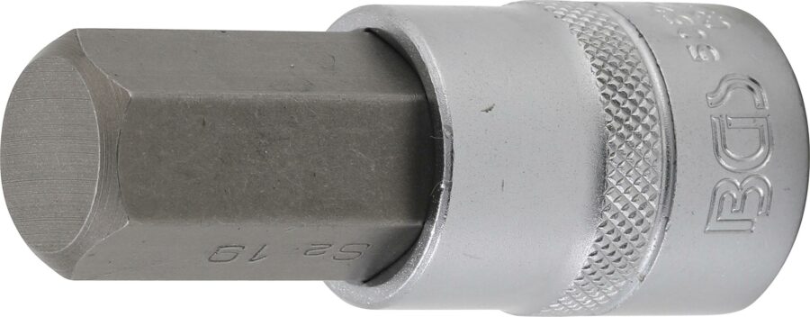 Bit Socket | 12.5 mm (1/2") | internal Hexagon 19 mm (5052-19) - 5052-19 salidzini kurpirkt cenas