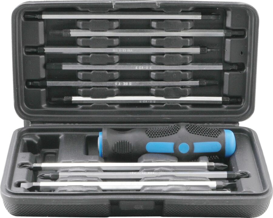 Screwdriver Set with interchangeable Blades | 11 pcs. (7988) - 7988 salidzini kurpirkt cenas