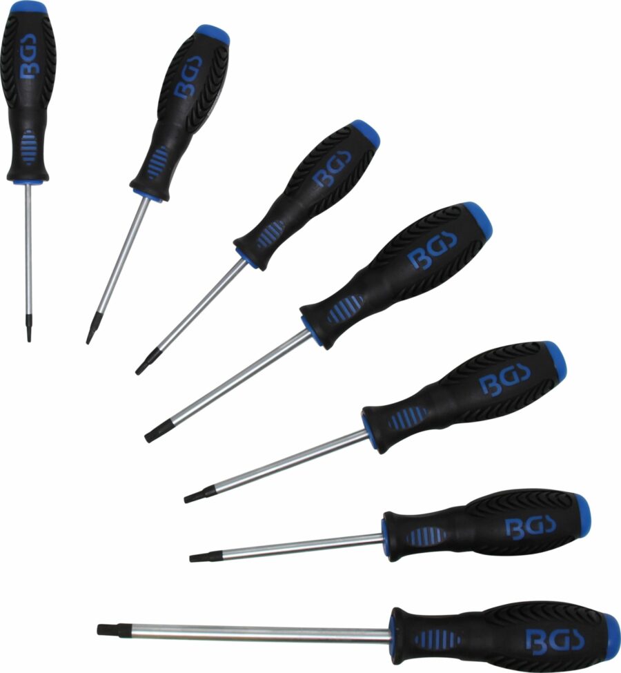 Screwdriver Set | T-Star (for Torx) T10 - T40 | 7 pcs. (7846) - 7846 salidzini kurpirkt cenas