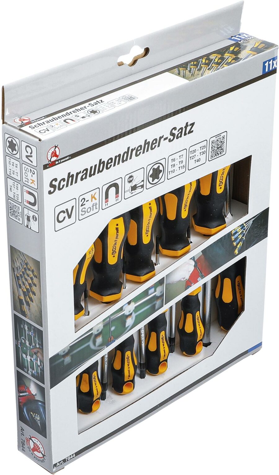 Screwdriver Set | T-Star (for Torx) T6-T40 | 11 pcs. (7844) - 7844 salidzini kurpirkt cenas