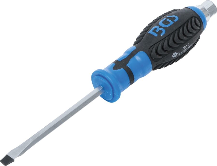 Screwdriver | with external Hexagon | Slot SL 6 mm | Blade Length 100 mm (7919) - 7919 salidzini kurpirkt cenas