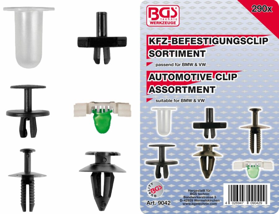 Automotive Clip Assortment for BMW