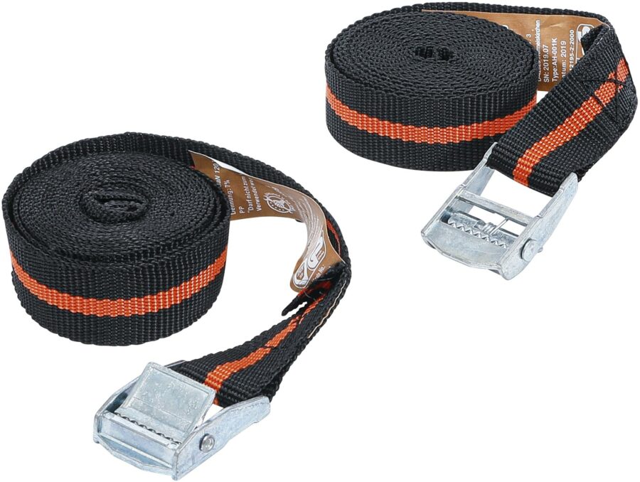 Luggage Strap Set | 2.5 m x 25 mm | 2 pcs. (3599) - 3599 salidzini kurpirkt cenas